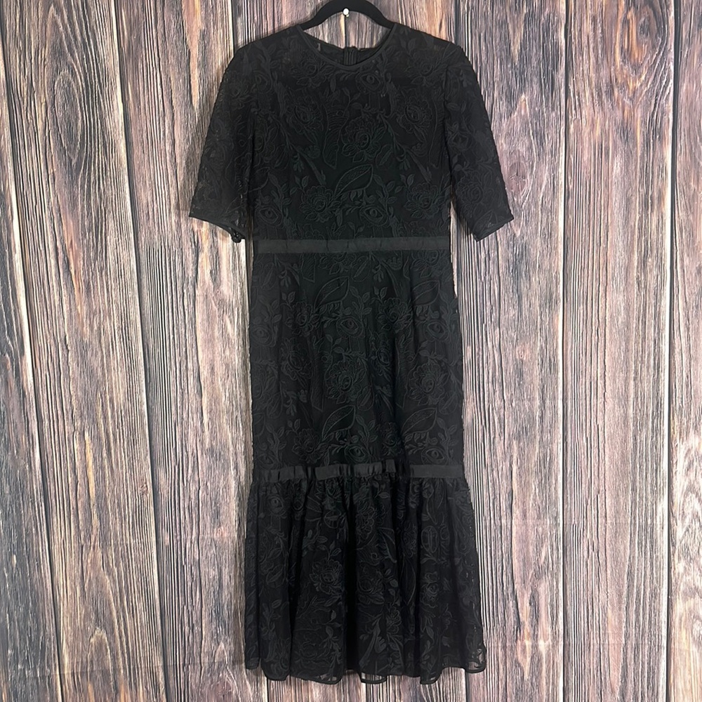 Romance Was Born Black Lace Dress Size 10 New with tags